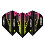 Airwing Black, Pink & Yellow Standard Dart Flights by Red Dragon - view 2