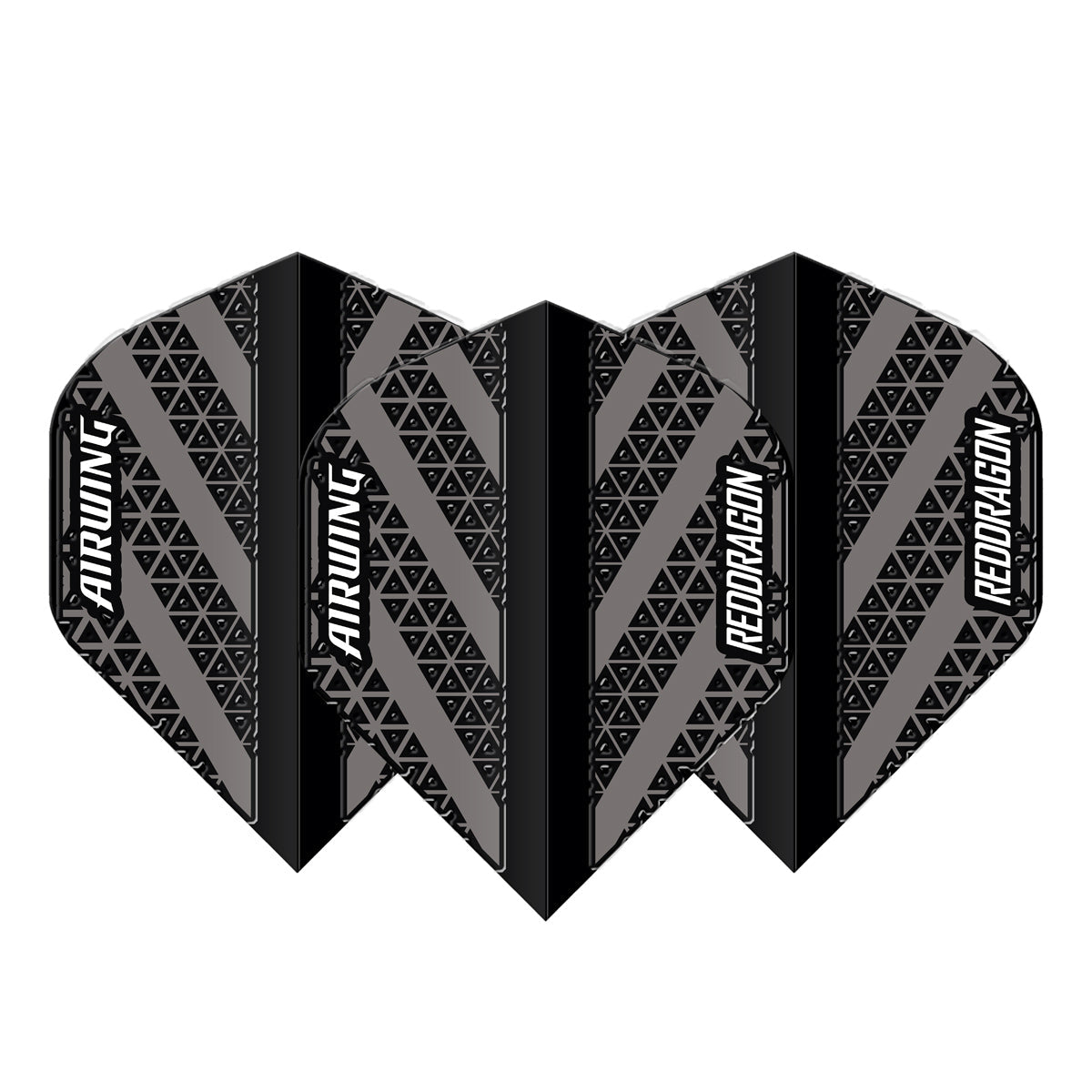 Airwing Black & Grey Standard Dart Flights by Red Dragon - view 2