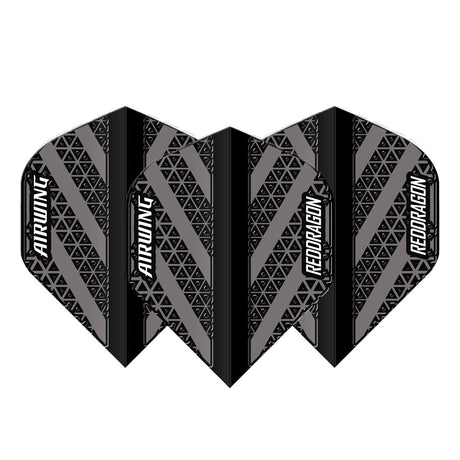 Airwing Black & Grey Standard Dart Flights by Red Dragon - view 2
