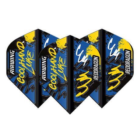 Airwing Luke Humphries Black Standard Dart Flights by Red Dragon - view 2