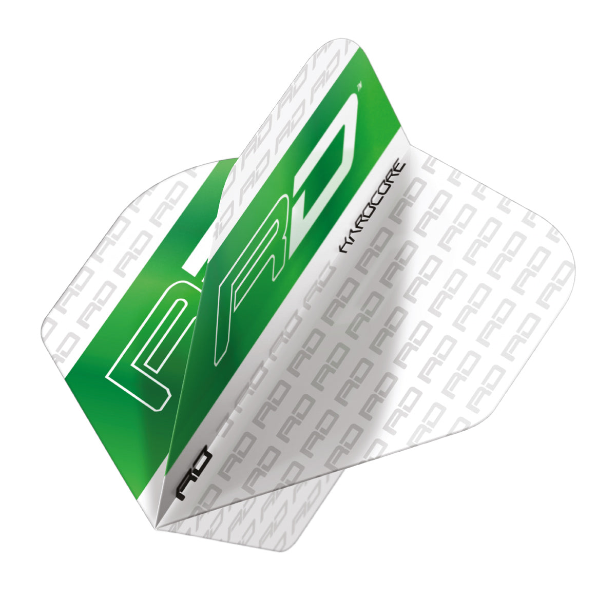 Hardcore XT White & Green RD Standard Dart Flights by Red Dragon - view 2