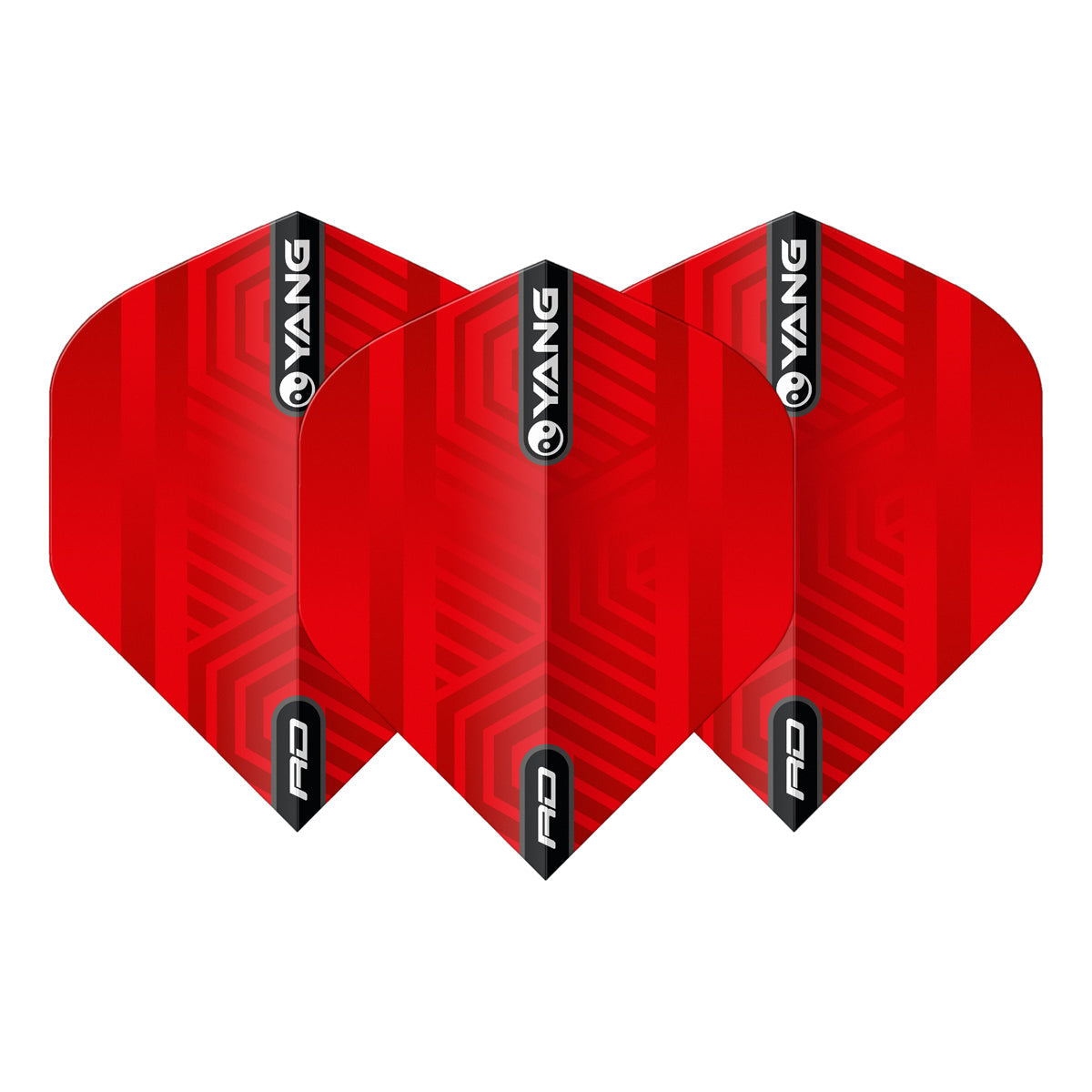 Yin Yang Red & Black Standard Dart Flights by Red Dragon - view 4