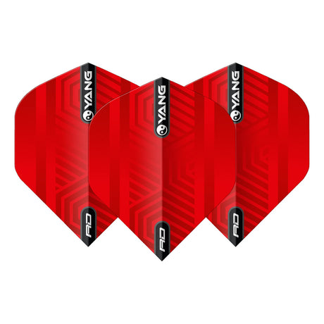 Yin Yang Red & Black Standard Dart Flights by Red Dragon - view 4