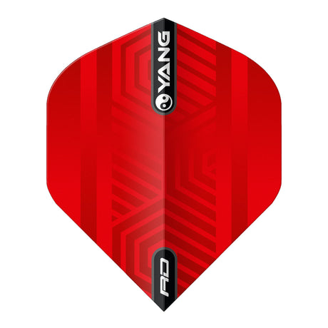 Yin Yang Red & Black Standard Dart Flights by Red Dragon - view 3