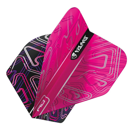 Yin Yang Pink & Black Standard Dart Flights by Red Dragon - view 2