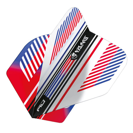 Yin Yang Red, White & Blue Standard Dart Flights by Red Dragon - view 2