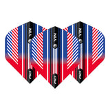 Yin Yang Red, White & Blue Standard Dart Flights by Red Dragon - view 6
