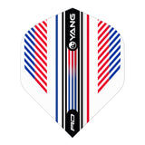 Yin Yang Red, White & Blue Standard Dart Flights by Red Dragon - view 3