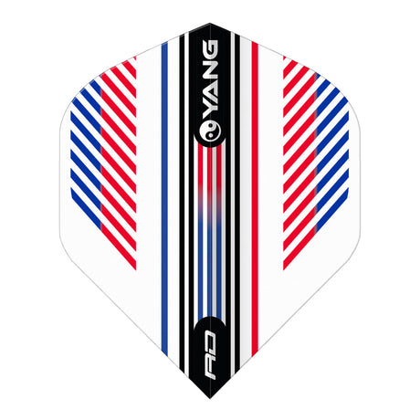 Yin Yang Red, White & Blue Standard Dart Flights by Red Dragon - view 3