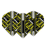 Hardcore Radical Black & Yellow Standard Dart Flights by Red Dragon - view 3