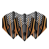 Hardcore Premium Gold, Black & Grey Standard Dart Flights by Red Dragon - view 3
