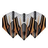 Hardcore Premium Gold, Black & White Standard Dart Flights by Red Dragon - view 3