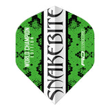 Peter Wright Green & White Yin Yang Standard Dart Flights by Red Dragon - view 5