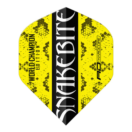 Peter Wright Purple & Yellow Yin Yang Standard Dart Flights by Red Dragon - view 3