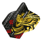Jonny Clayton Gold & Red Yin Yang Standard Dart Flights by Red Dragon - view 2