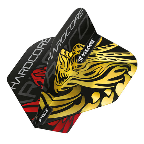 Jonny Clayton Gold & Red Yin Yang Standard Dart Flights by Red Dragon - view 2