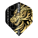 Jonny Clayton Gold & Red Yin Yang Standard Dart Flights by Red Dragon - view 3