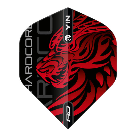 Jonny Clayton Gold & Red Yin Yang Standard Dart Flights by Red Dragon - view 5