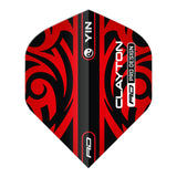 Jonny Clayton Red & Green Yin Yang Standard Dart Flights by Red Dragon - view 5