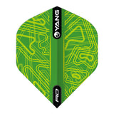 Yin Yang Green & Black Standard Dart Flights by Red Dragon - view 3
