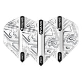 Yin Yang White & Black Standard Dart Flights by Red Dragon - view 4