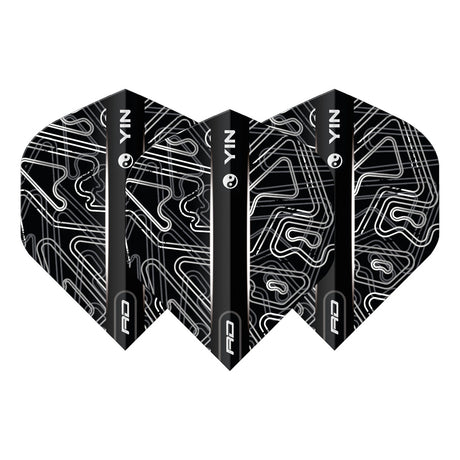 Yin Yang White & Black Standard Dart Flights by Red Dragon - view 6