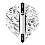 Yin Yang White & Black Standard Dart Flights by Red Dragon - view 3