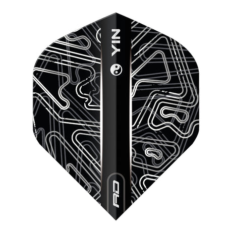 Yin Yang White & Black Standard Dart Flights by Red Dragon - view 5