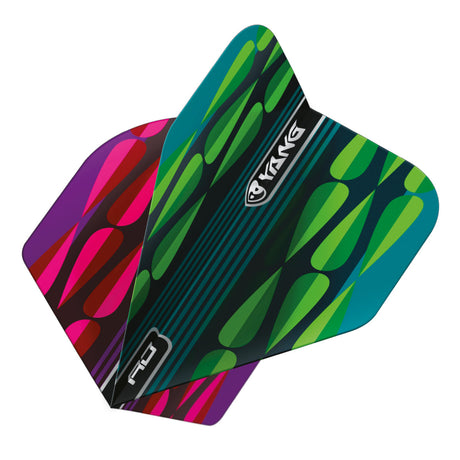 Yin Yang Pink & Green Standard Dart Flights by Red Dragon - view 2