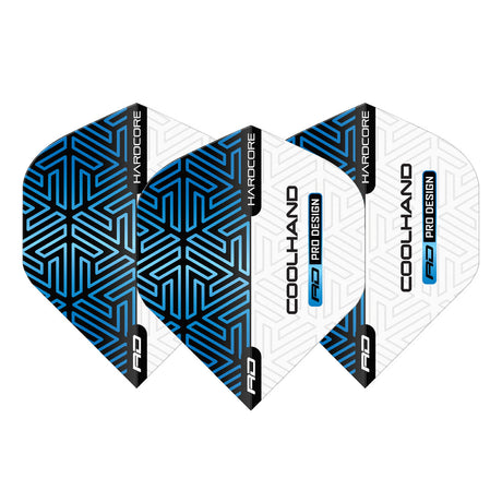 Hardcore Premium Luke Humphries Blue & White Standard Dart Flights by Red Dragon - view 3