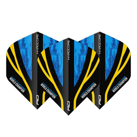 Luke Humphries WC Hardcore Standard Dart Flights by Red Dragon - view 2