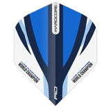 Luke Humphries Blue & White Hardcore Standard Dart Flights by Red Dragon