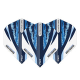 Luke Humphries White & Blue Hardcore Standard Dart Flights by Red Dragon - view 2