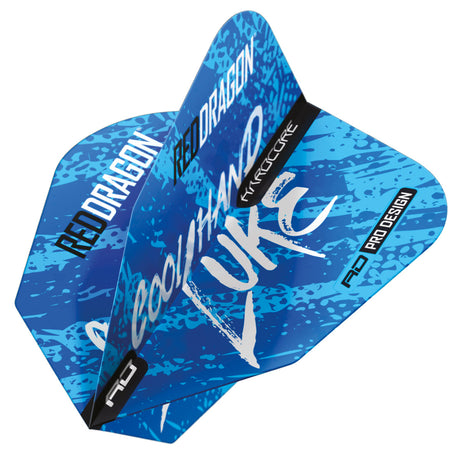 Luke Humphries World Champion Blue V-Standard Dart Flights by Red Dragon - view 3