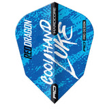 Luke Humphries World Champion Blue V-Standard Dart Flights by Red Dragon