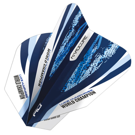 Luke Humphries World Champion Blue & White V-Standard Dart Flights by Red Dragon - view 3