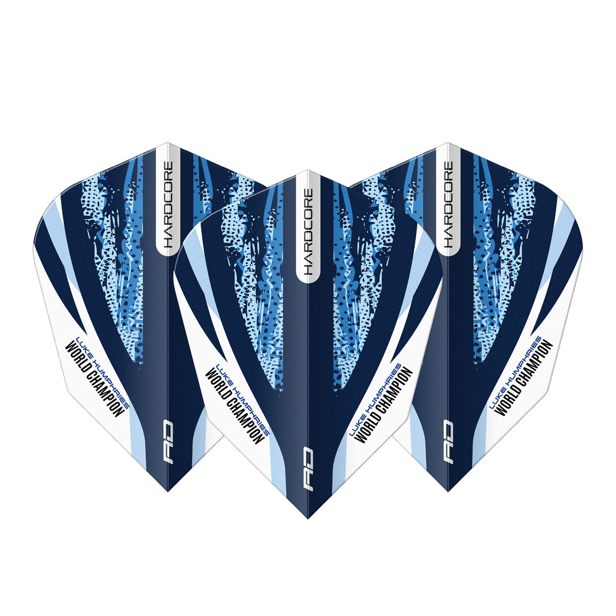 Luke Humphries World Champion Blue & White V-Standard Dart Flights by Red Dragon - view 2