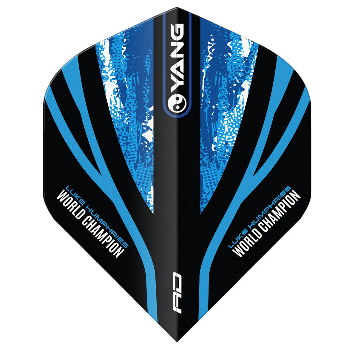 Luke Humphries World Champion Blue & Gold Yin Yang Dart Flights by Red Dragon - view 3