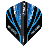 Luke Humphries World Champion Blue & Gold Yin Yang Dart Flights by Red Dragon - view 3