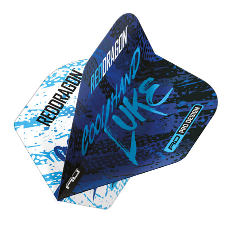 Luke Humphries World Champion Blue & White Yin Yang Dart Flights by Red Dragon - view 2