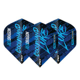 Luke Humphries World Champion Blue & White Yin Yang Dart Flights by Red Dragon - view 4