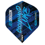 Luke Humphries World Champion Blue & White Yin Yang Dart Flights by Red Dragon - view 3