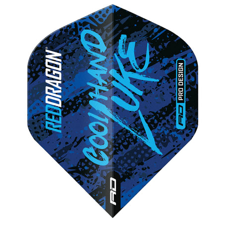Luke Humphries World Champion Blue & White Yin Yang Dart Flights by Red Dragon - view 3