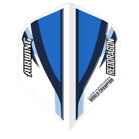Airwing Luke Humphries World Champion White Standard Dart Flights by Red Dragon