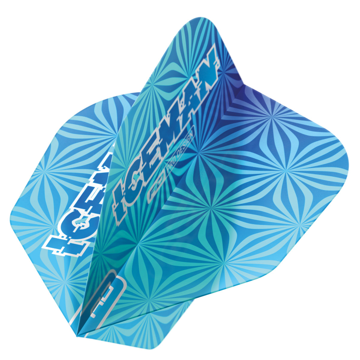Gerwyn Price Blue Hardcore No6 Dart Flights by Red Dragon - view 3
