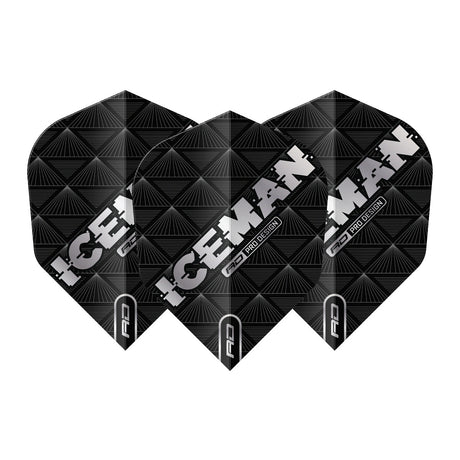 Gerwyn Price Black Hardcore No6 Dart Flights by Red Dragon - view 2