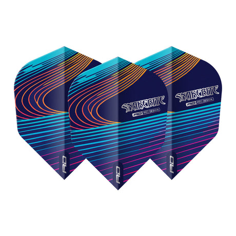 Snakebite Multi Colour Hardcore No6 Dart Flights by Red Dragon - view 2