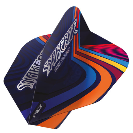 Snakebite Multi Swirl Hardcore No6 Dart Flights by Red Dragon - view 3