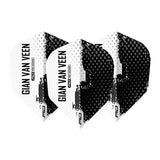 Gian van Veen Black & White No6 Dart Flights by Red Dragon - view 2