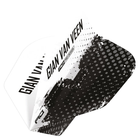 Gian van Veen Black & White No6 Dart Flights by Red Dragon - view 3